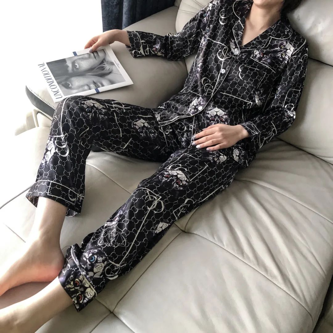 高档可爱甜美ins风纯棉睡衣,天丝棉轻奢短袖睡衣