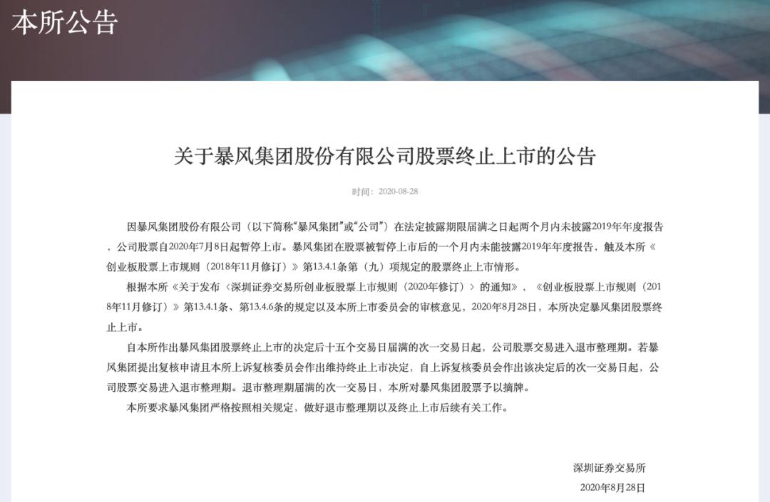 暴风集团创始人现状,暴风集团现在会退市吗