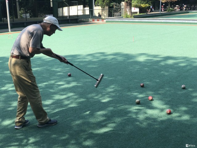 中老年门球交流赛,老年人的门球运动