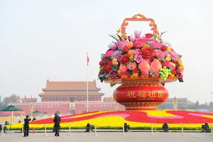 有一种美叫花园庭院,2021年国庆节天安门漂亮花坛图片
