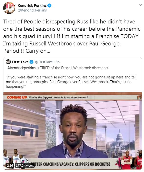 帕金斯谈威少比赛,帕金斯谈威少比赛视频