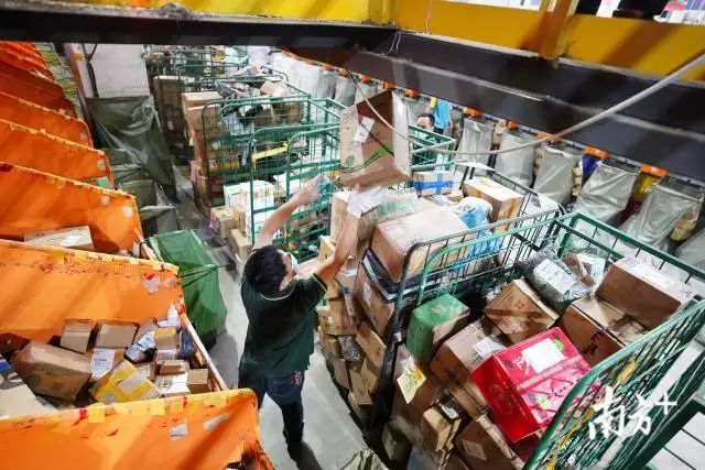 双十一堆成山的快递如何派件？东莞快递人这样做！