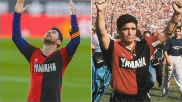 一张图24小时点赞超千万！梅西用一记进球和“双手指天”向马拉多纳致敬