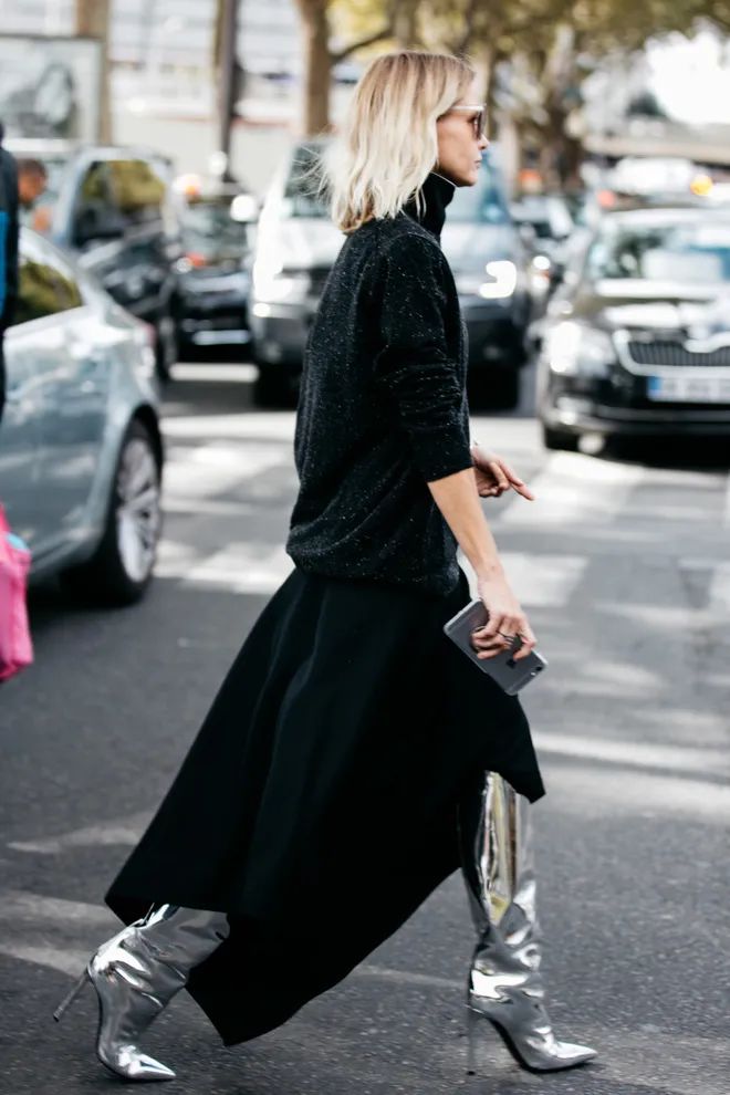 金属风单品,金属感银色和白色