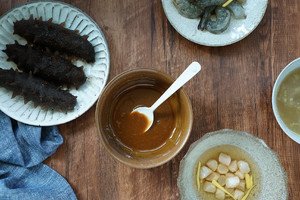 海参鲍鱼菇捞饭,菌菇海参捞饭