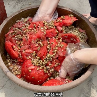 山东酱豆传统西瓜酱制作的全过程,西瓜豆酱和黄豆酱有什么不同