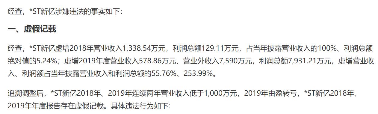 *ST济堂、*ST新亿财务造假背后:实控人“胆大妄为”,7.51万股东难眠