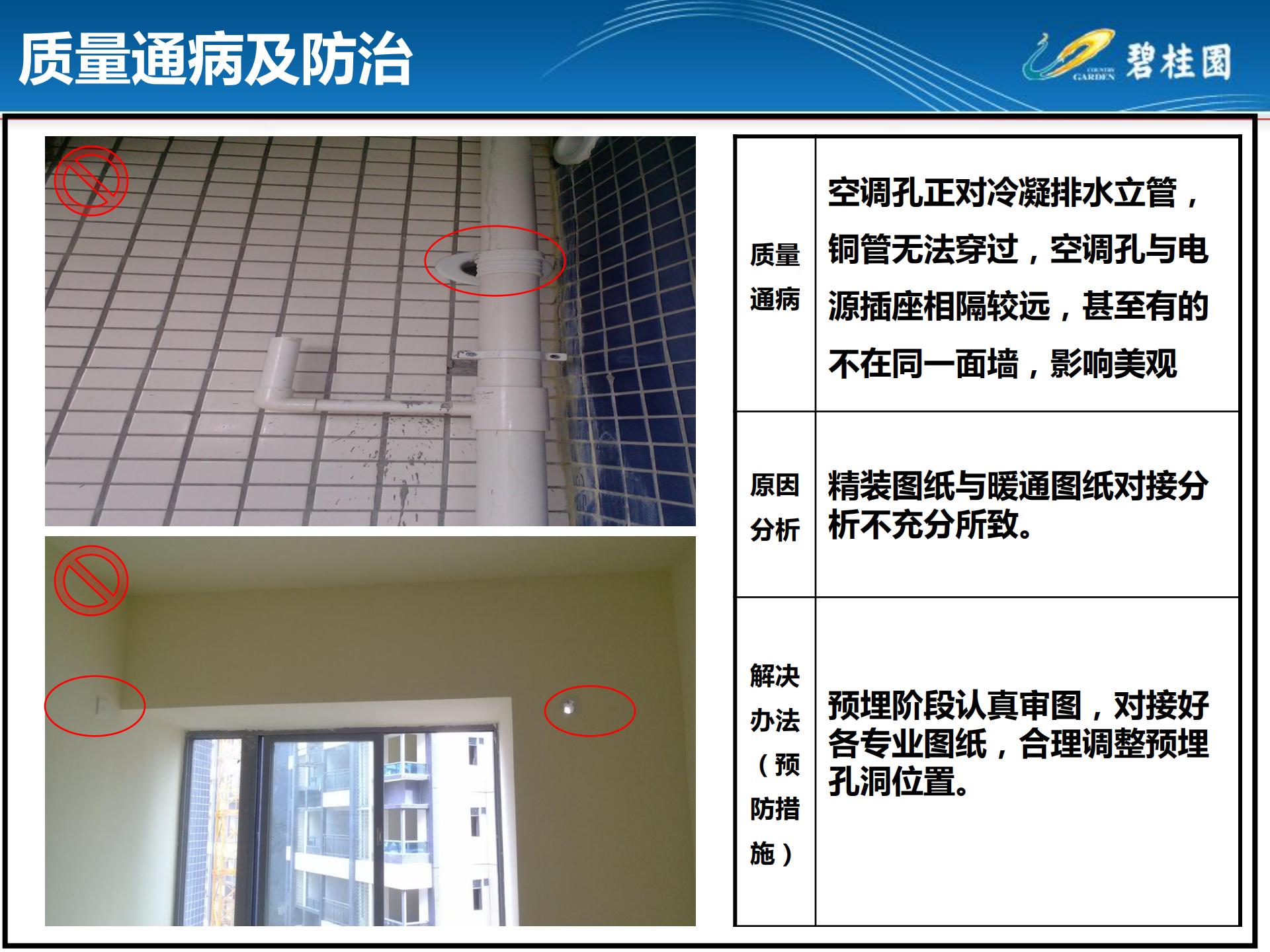 房建机电安装通病图,室内施工工艺质量通病