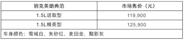 别克英朗车型及报价2020款,别克英朗1.5精英3月报价