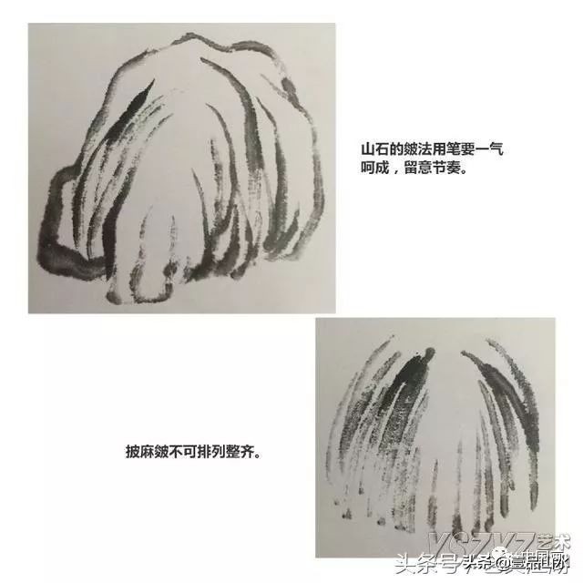 以披麻皴为主的山水画,简单披麻皴山水画图片