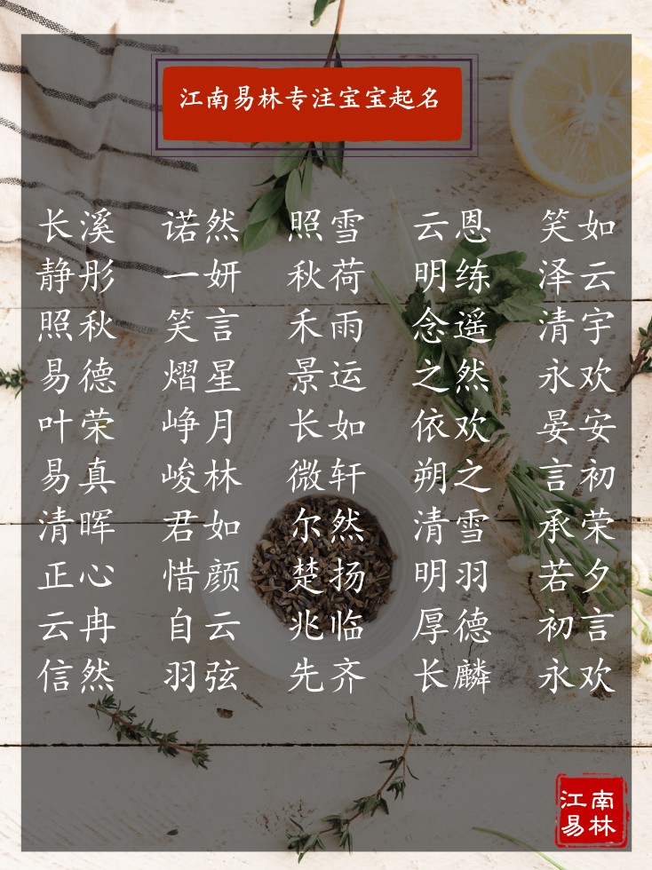 2022年婴儿好听的名字,宝宝诗经中有诗意的名字大全