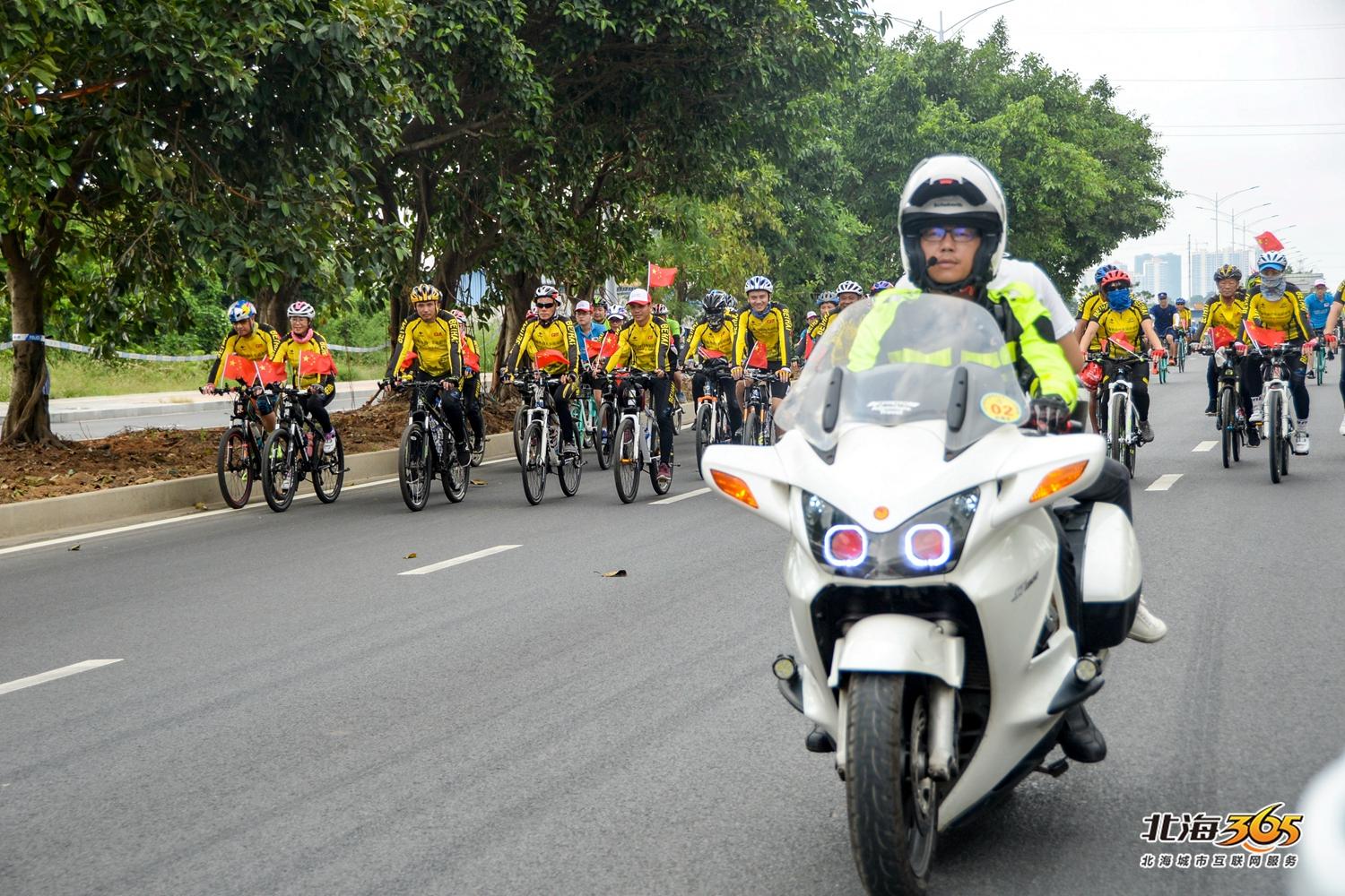 2019年环广西北海赛段预热骑行,北海骑行完美收官近3000公里