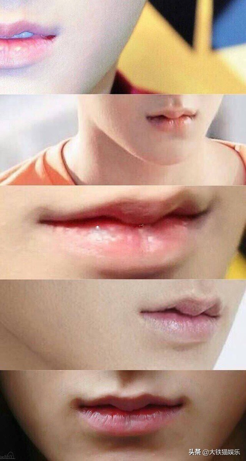 这4位男星的“M唇”太绝了！又妩媚又有脆弱感，真正的亦正亦邪