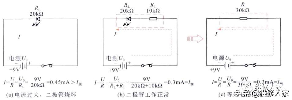 电阻的串并联示意图,电阻的串并联连接及等效变换
