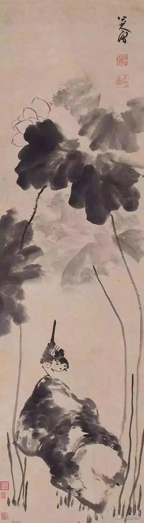 画出艺术家人生大寂寞的国画艺术作品——盘古油画艺术