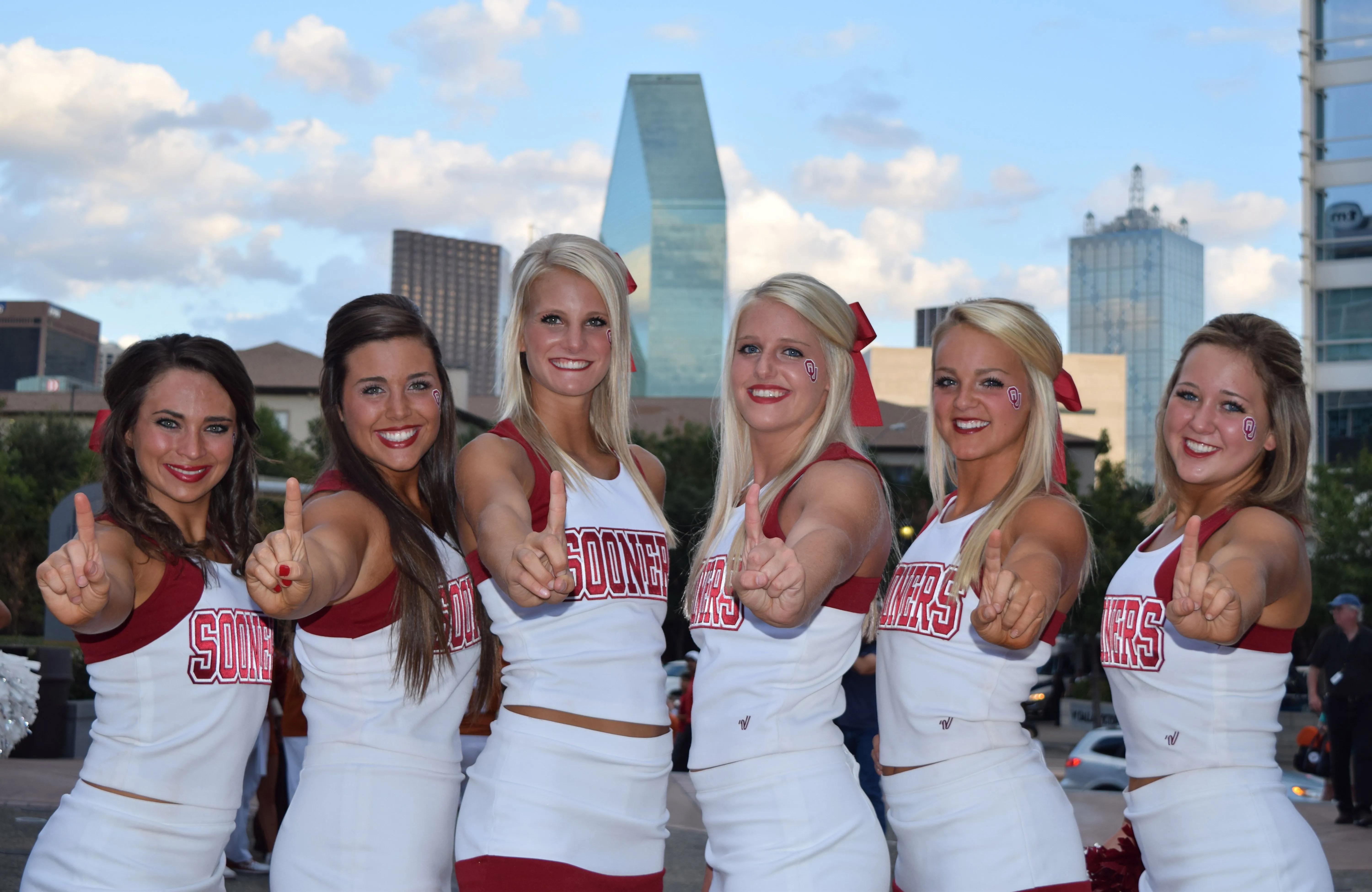 中美女子拉拉队一览