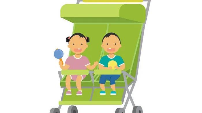 龙凤胎双胞胎降生,活泼可爱的一对龙凤胎宝宝