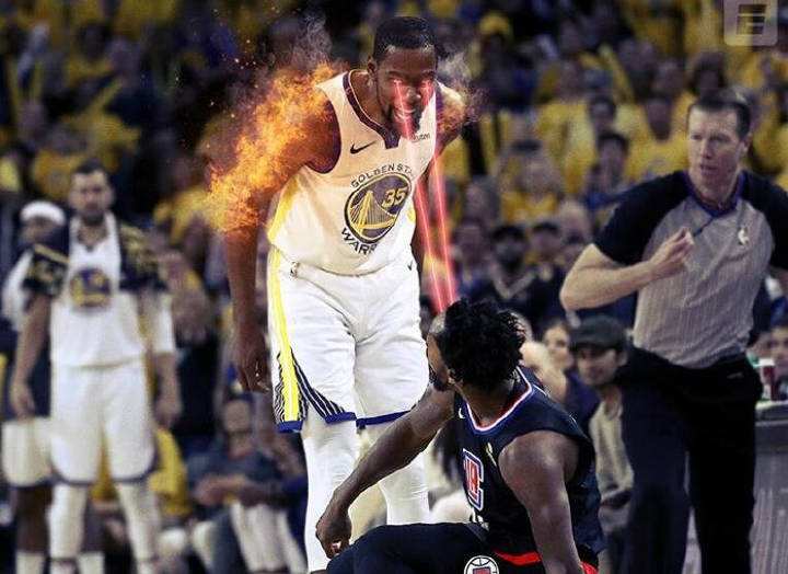 19年杜兰特有多强？曾半场38分，全场50分6篮板5助攻，太厉害了