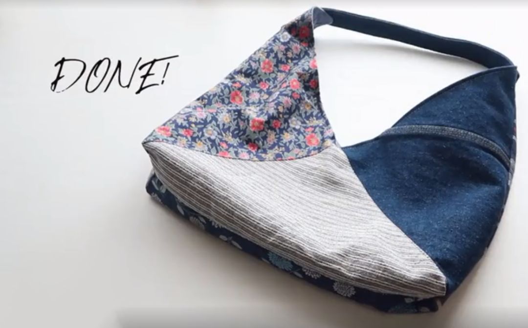 新款森系编织单肩包的教程,女士背包双肩包裁剪教程