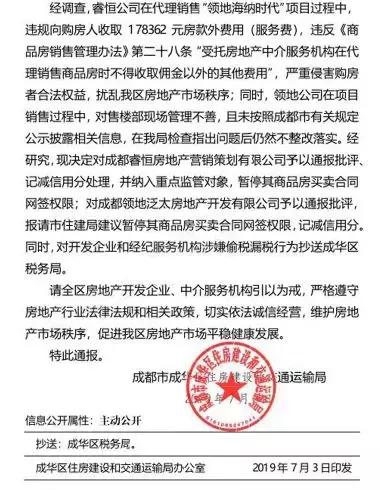 成都房地产违规销售,领地违法