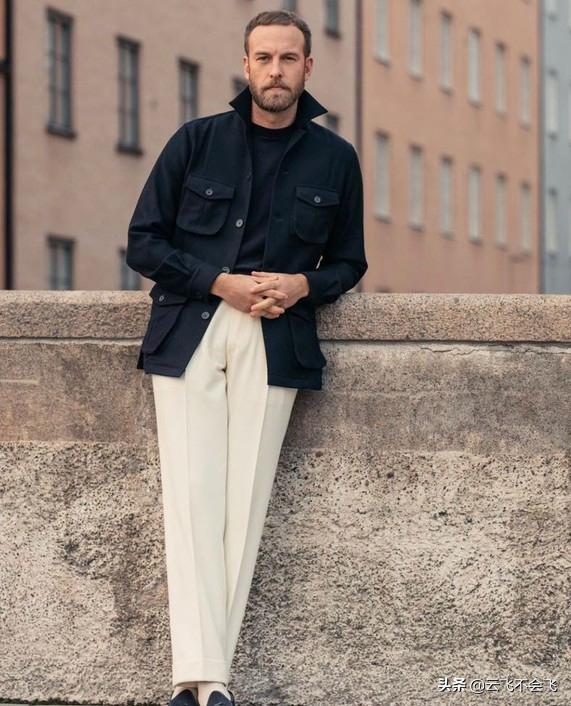 西裤合适的样子,理想型西裤