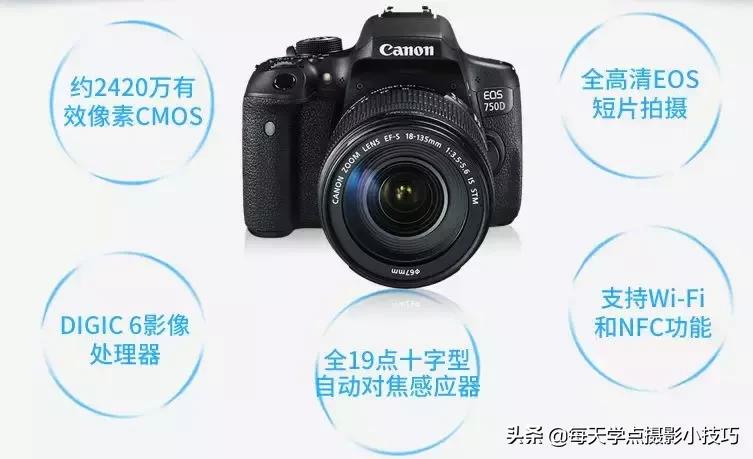 佳能750d单反相机入门教程,佳能750d18-135镜头像素是多少