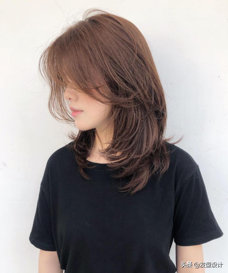 中长发发型免打理造型,中长发披发发型理发店