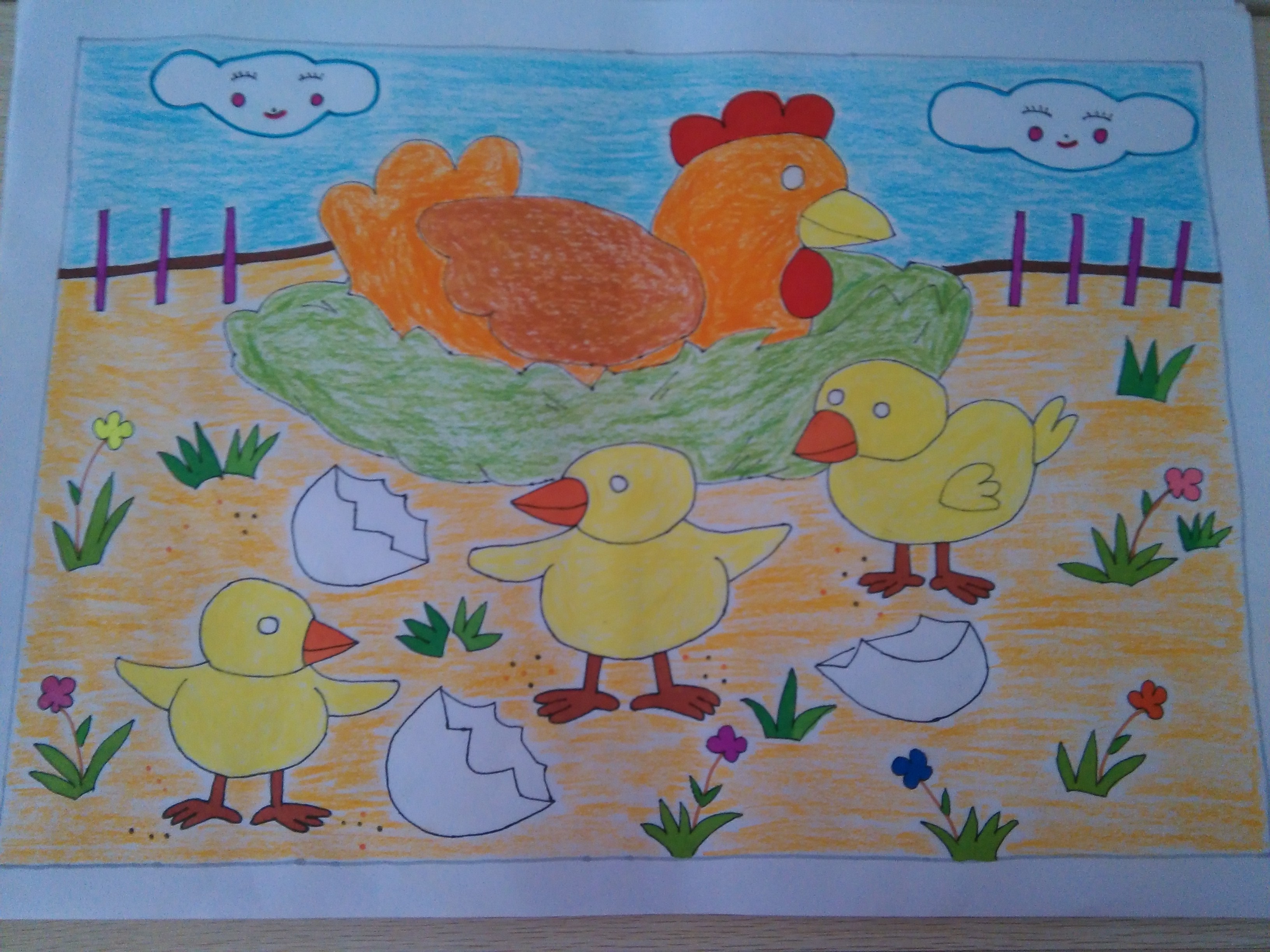 少女心爆棚的又简单的简笔画,安静女孩彩色简单简笔画图片