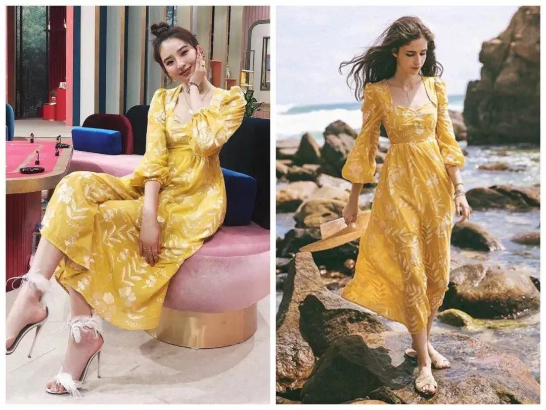 彩虹裙宣美同款,lisa时尚撞衫