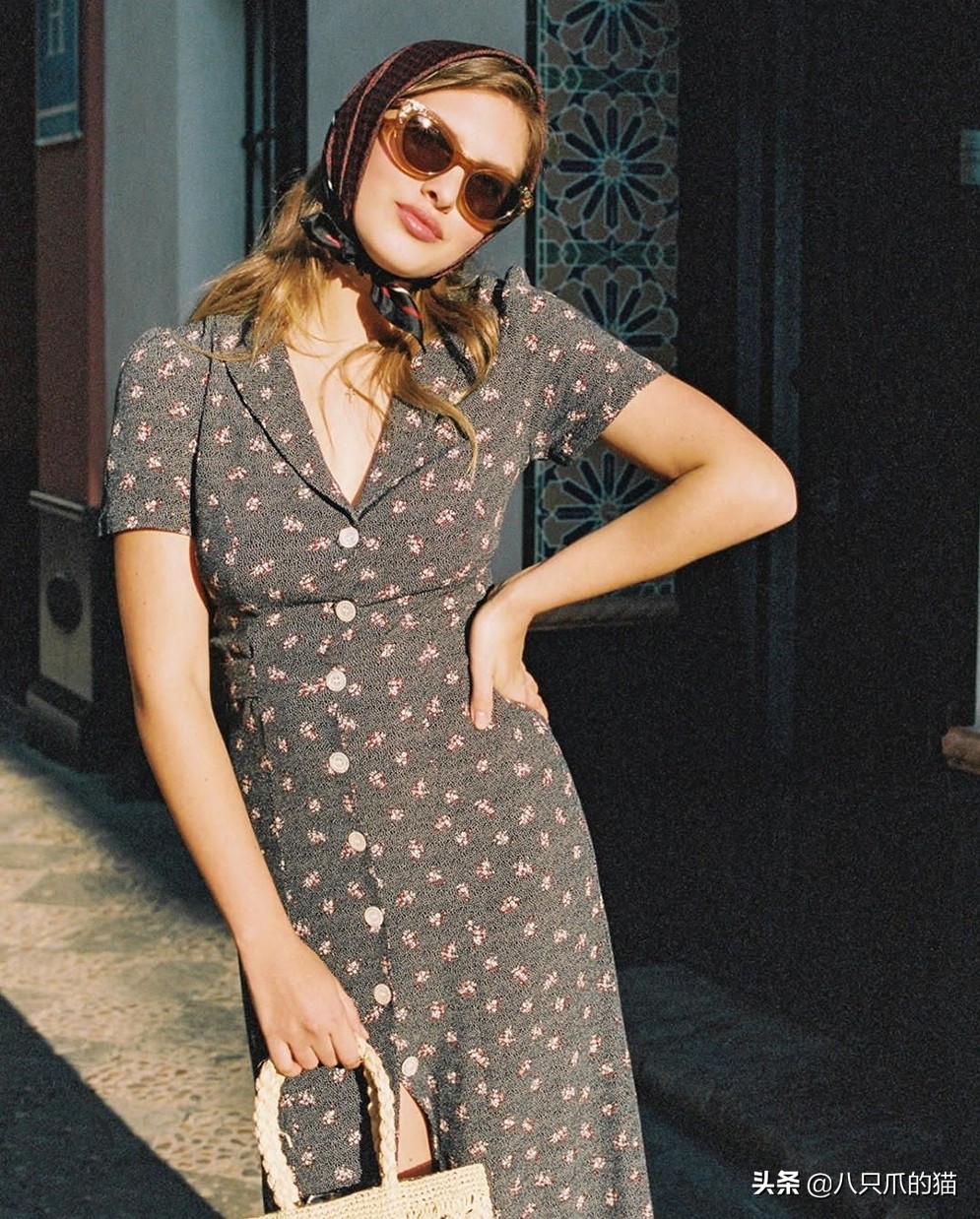 头巾戴法女士,异域风头巾教程