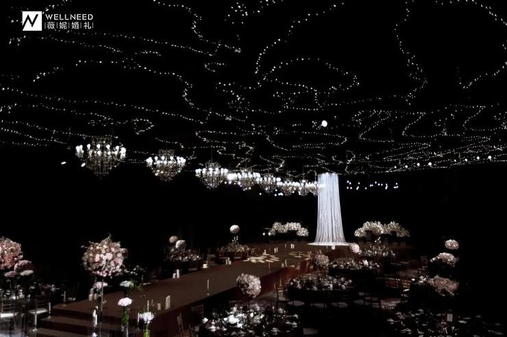 一场神秘浪漫的星空婚礼主题,一场蓝色的梦幻星空主题婚礼