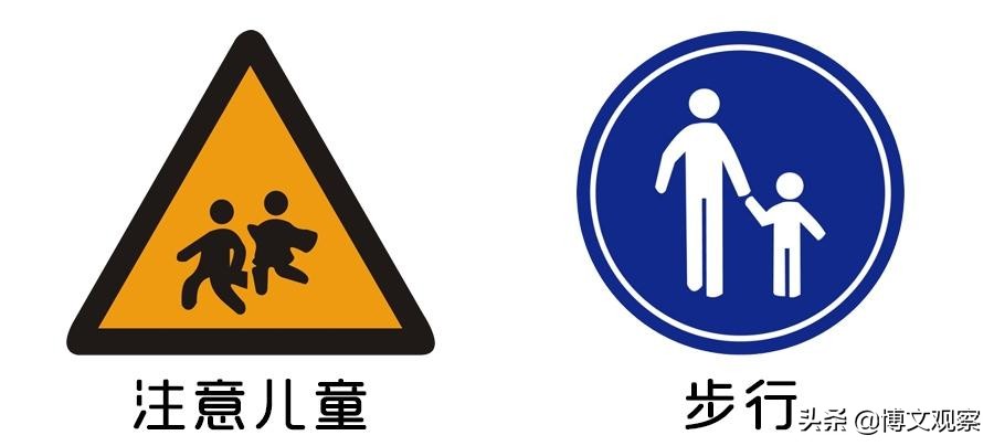 容易被混淆的汽车交通标志,易混淆的交通标志