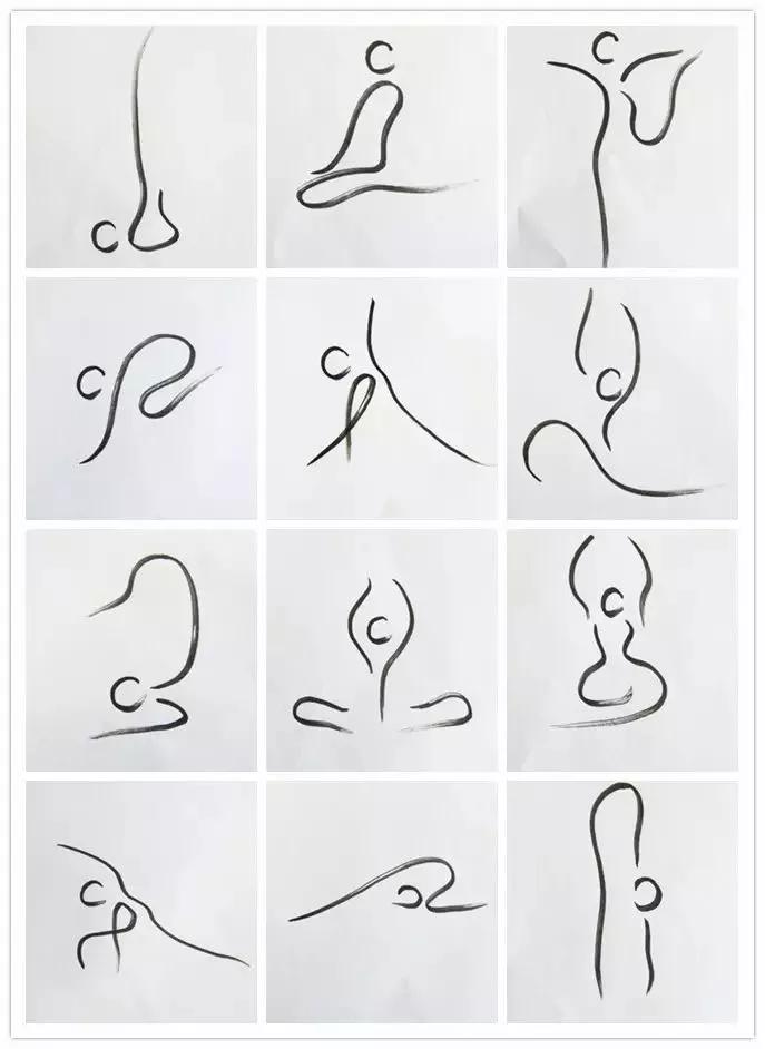 瑜伽开髋排课60分钟体式小人图,瑜伽坐姿热身小人图