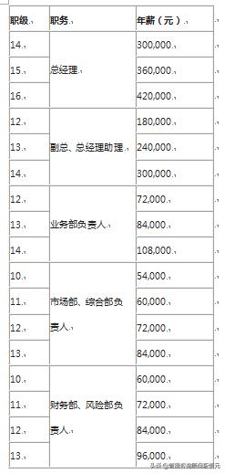 融资担保公司风险管理制度,融资担保公司薪酬