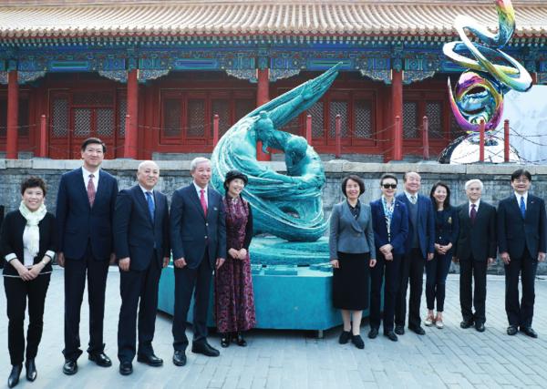 北京展览馆四大雕塑,北京奥运会雕塑壁画