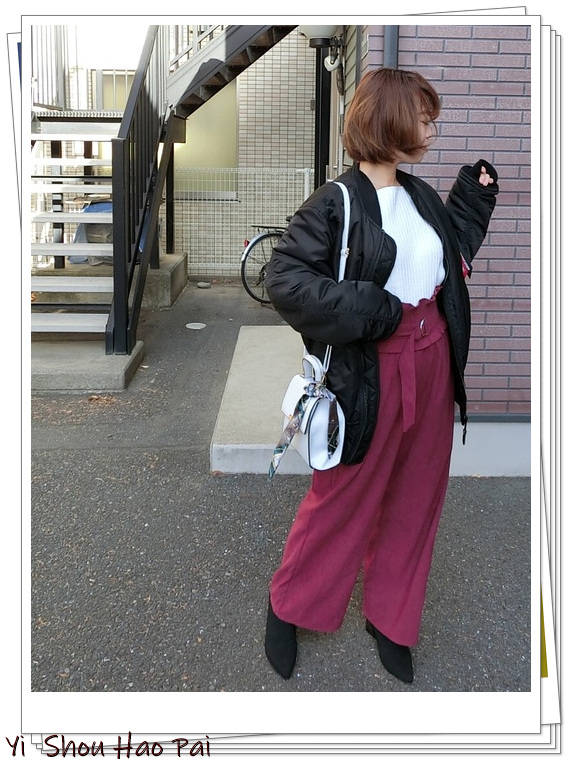 日系平价阔腿裤的搭配示例！时尚又实用的冬季穿搭参考