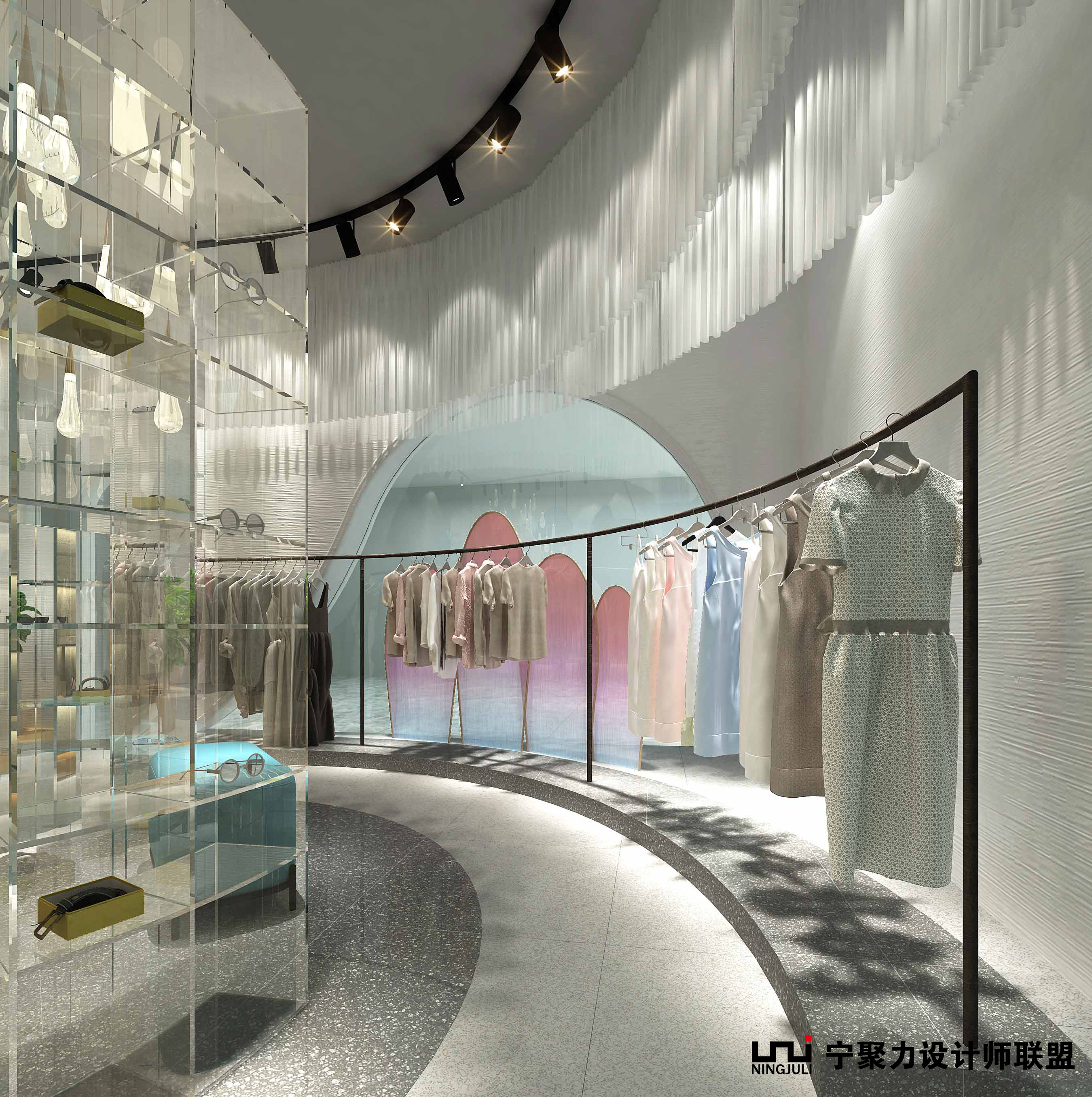 55平服装店铺装修设计图纸,15平米服装批发店装修图