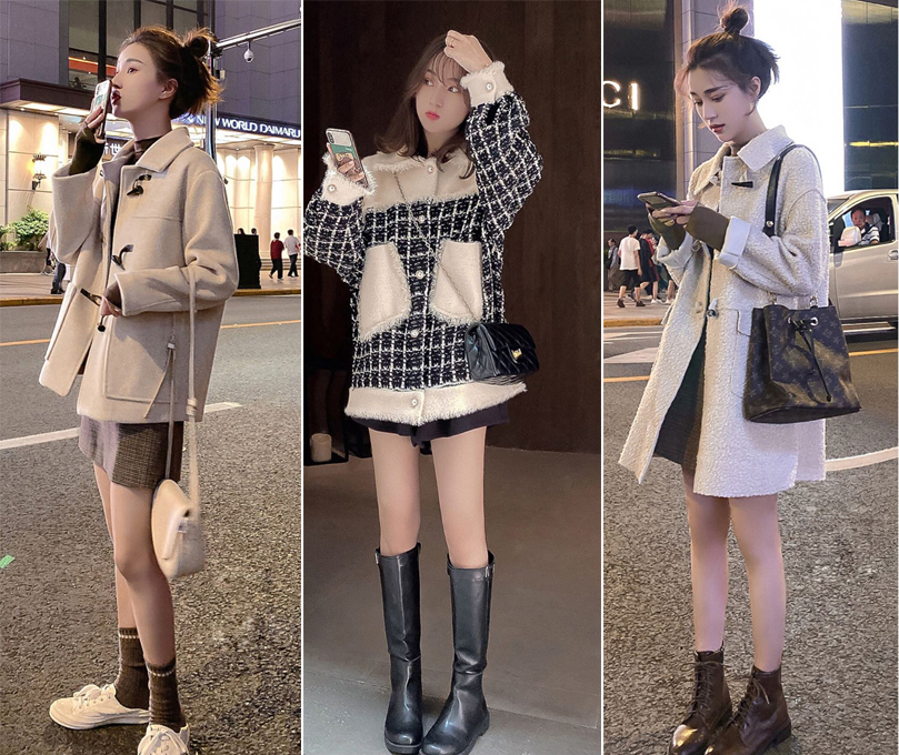 54套不同颜色的秋冬穿搭,54套韩系气质秋冬穿搭