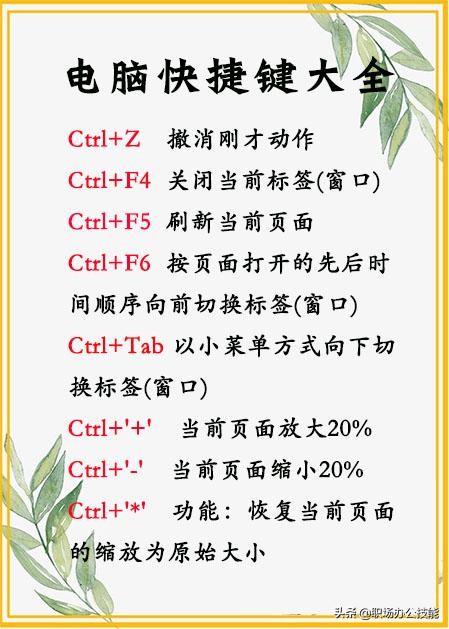 必须掌握的9个电脑快捷键超干货,电脑常用快捷键助你工作快速高效