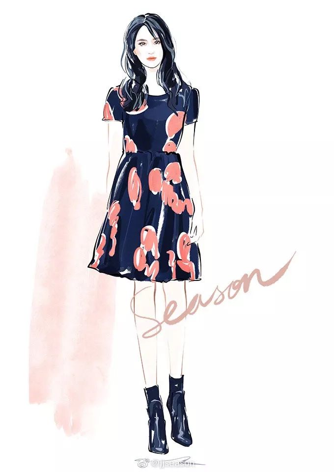 精美水墨插画,那些浪漫的水墨画插画