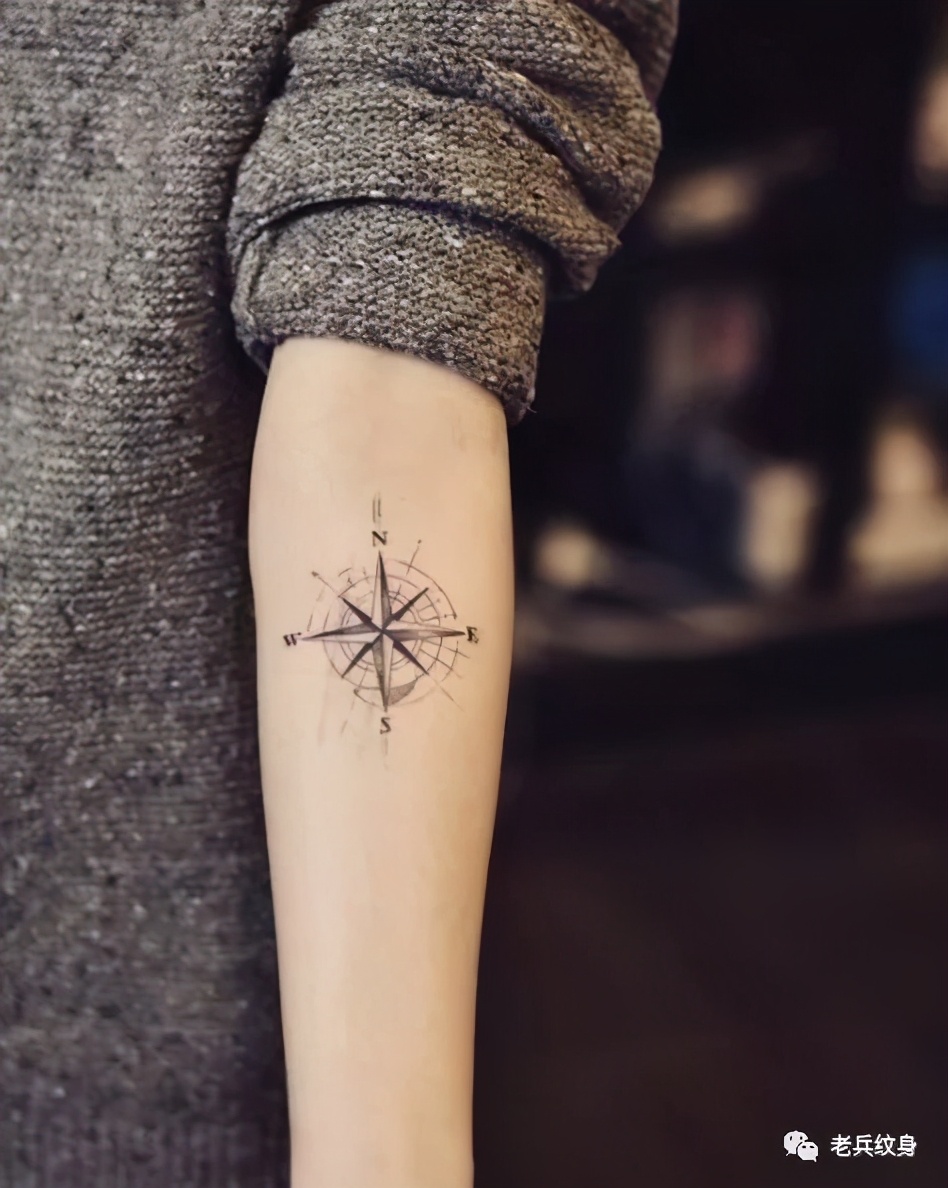 指南针纹身图画教程,指南针纹身的正确方法