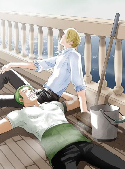 索隆和山治的情侣时刻,索隆和山治日常干架