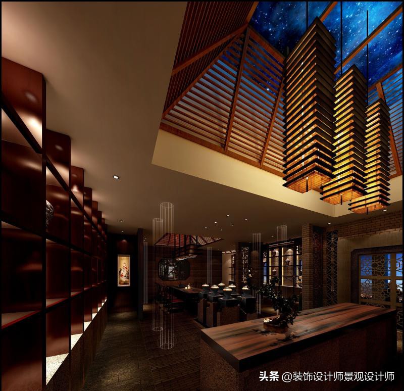 50平米禅意中医养生馆设计图,中医养生理疗会所设计