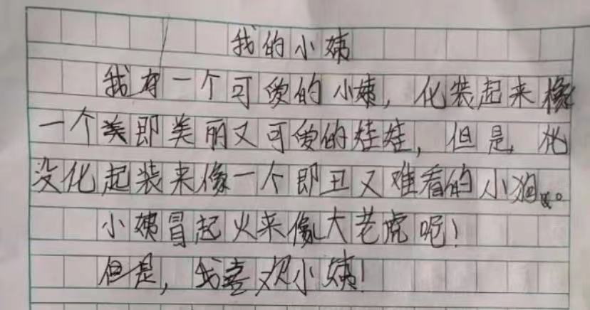 小学生作文我的姐姐,小学作文大全我的姐姐