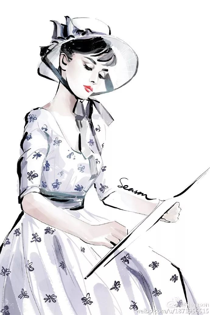 精美水墨插画,那些浪漫的水墨画插画