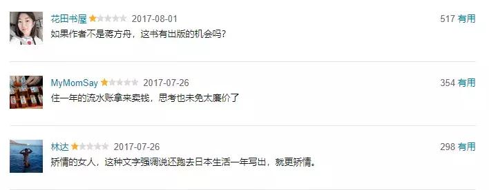 蒋方舟吐槽,蒋方舟看到自己的样子