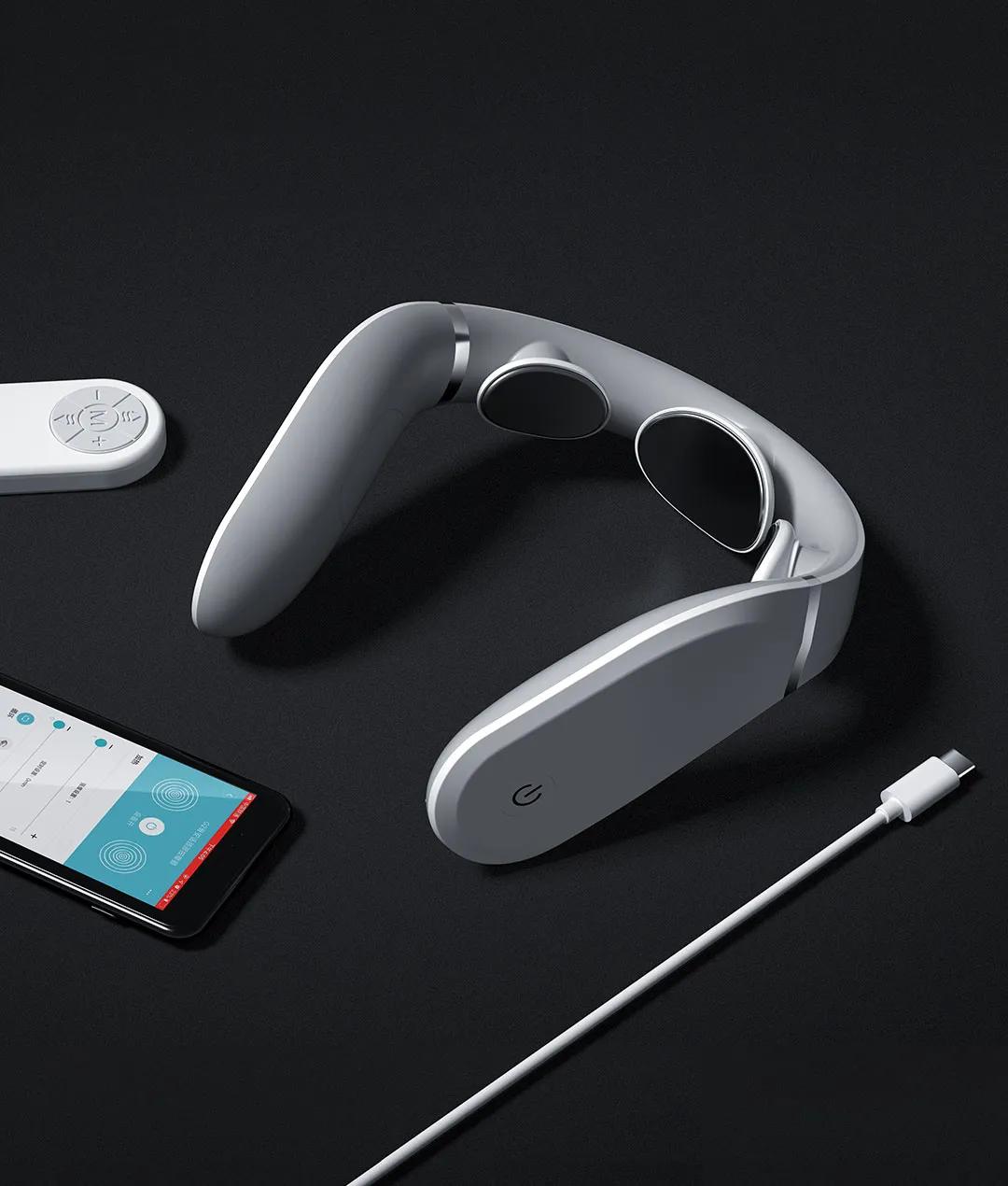 随身携带的颈椎按摩师，恒温42℃，15级力度调节，坐着躺着都能用