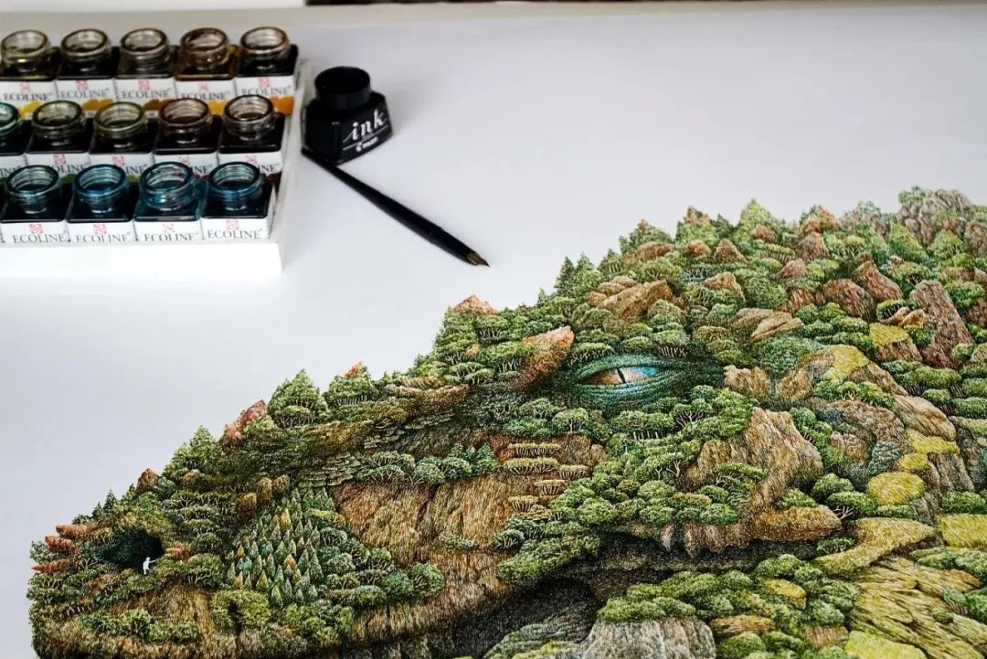 新一代中国钢笔画领军人物,极品五大钢笔画简直美爆