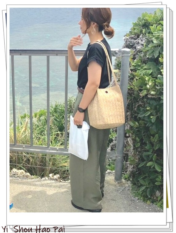 绿色阔腿裤套装搭配什么颜色外套,绿色阔腿裤女款爆款2022新款西裤