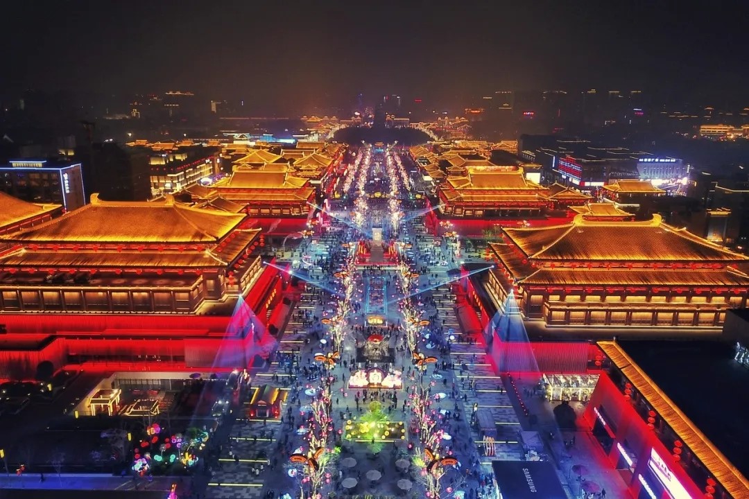 西安古城墙夜景抖音,抖音西安夜景哪里好看